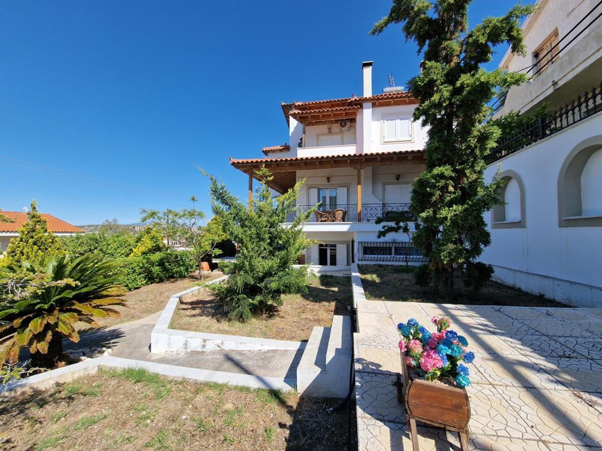 Villa Liana : Luxury Villa With Fantastic Sea View, Near Airport Pórto Ráfti Exterior foto